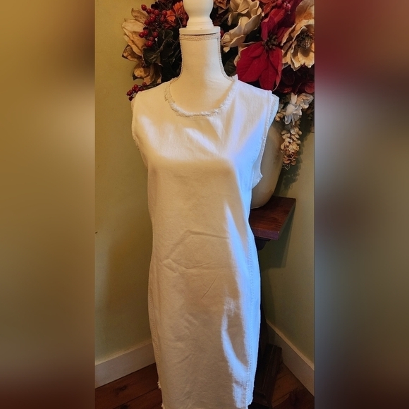 Lauren Ralph Lauren White Denim Dress